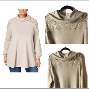 Style & Co. Lace Turtle Neck Sweather Nwt 3x